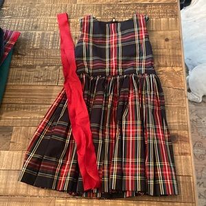 New with tags! crewcuts tartan dress with sash